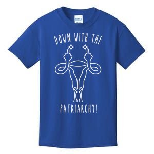 Feminist Af Activist Gift Down With The Patriarchy Gift Kids T-Shirt