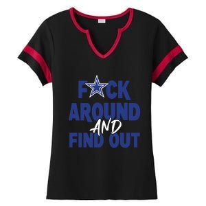 Fuck Around And Find Out Ladies Halftime Notch Neck Tee