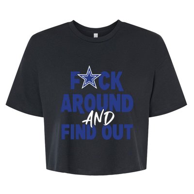 Fuck Around And Find Out Bella+Canvas Jersey Crop Tee