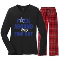 Fuck Around And Find Out Women's Long Sleeve Flannel Pajama Set 