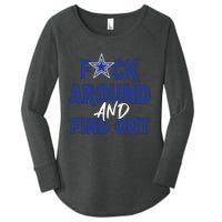 Fuck Around And Find Out Women's Perfect Tri Tunic Long Sleeve Shirt