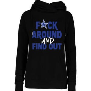 Fuck Around And Find Out Womens Funnel Neck Pullover Hood