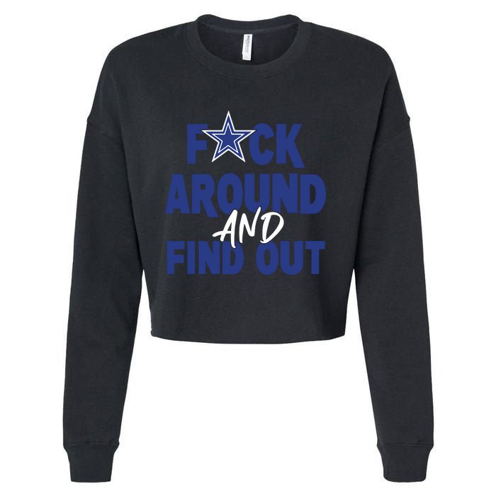 Fuck Around And Find Out Cropped Pullover Crew