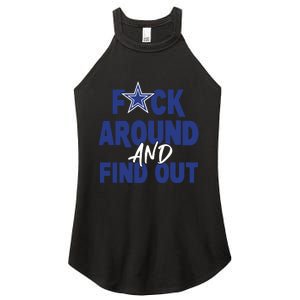 Fuck Around And Find Out Women's Perfect Tri Rocker Tank