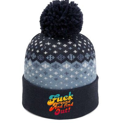 Fuck Around And Find Out FAFO F Around And Find Out The Baniff Cuffed Pom Beanie