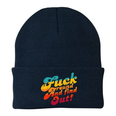 Fuck Around And Find Out FAFO F Around And Find Out Knit Cap Winter Beanie