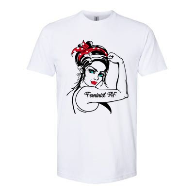 Feminist Af As Fuck Rosie The Riveter Gift Softstyle® CVC T-Shirt