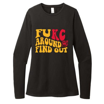 Fuck Around And Find Out Cool Chiefs Football Design Womens CVC Long Sleeve Shirt