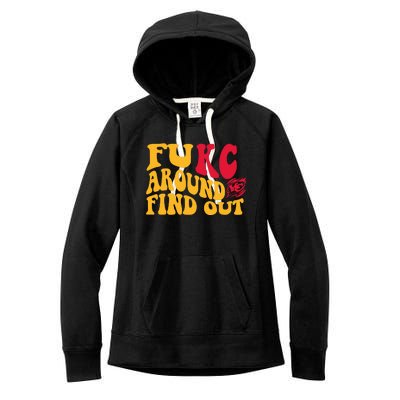 Fuck Around And Find Out Cool Chiefs Football Design Women's Fleece Hoodie