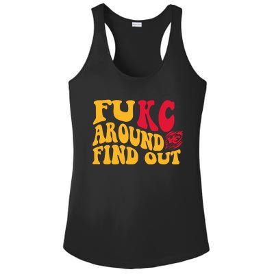 Fuck Around And Find Out Cool Chiefs Football Design Ladies PosiCharge Competitor Racerback Tank