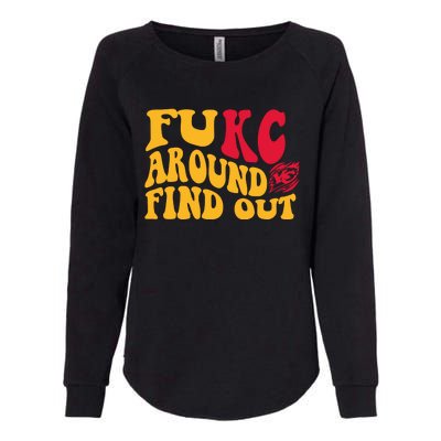 Fuck Around And Find Out Cool Chiefs Football Design Womens California Wash Sweatshirt