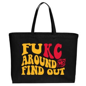 Fuck Around And Find Out Cool Chiefs Football Design Cotton Canvas Jumbo Tote