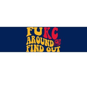 Fuck Around And Find Out Cool Chiefs Football Design Bumper Sticker