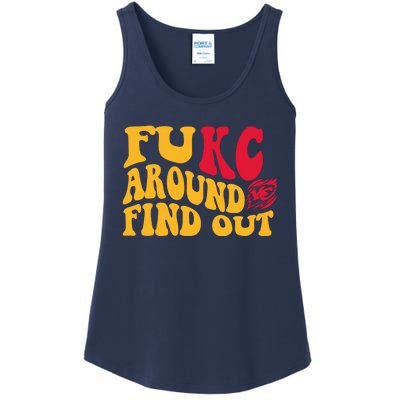 Fuck Around And Find Out Cool Chiefs Football Design Ladies Essential Tank