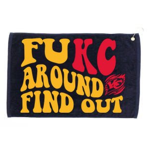 Fuck Around And Find Out Cool Chiefs Football Design Grommeted Golf Towel