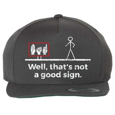 Funny ASL American Sign Language Wool Snapback Cap