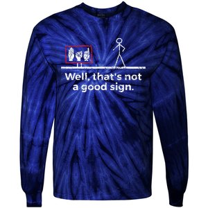 Funny ASL American Sign Language Tie-Dye Long Sleeve Shirt