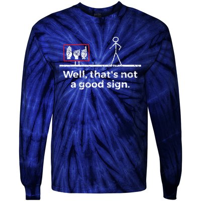 Funny ASL American Sign Language Tie-Dye Long Sleeve Shirt