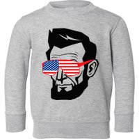 Funny Abraham Abe Lincoln July 4th Funny Toddler Sweatshirt