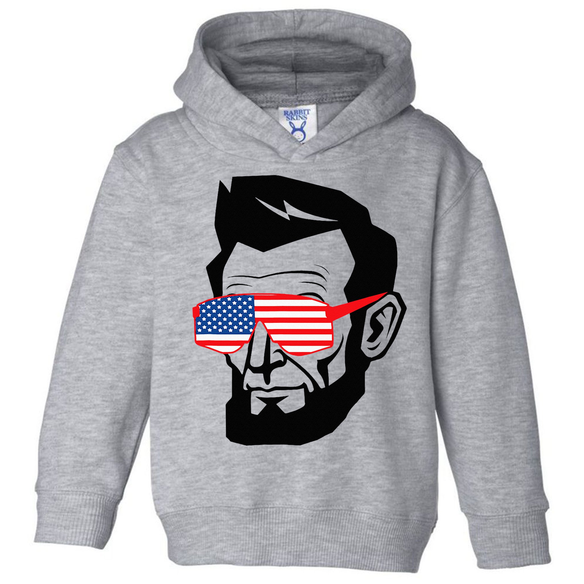 Funny Abraham Abe Lincoln July 4th Funny Toddler Hoodie