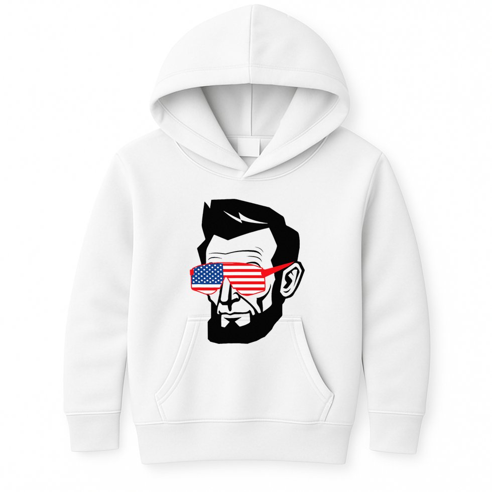 Funny Abraham Abe Lincoln July 4th Funny Kids Hoodie