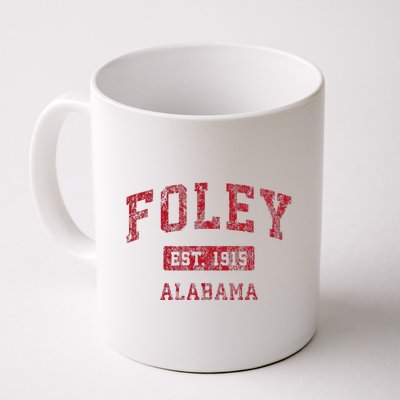 Foley Alabama Al Vintage Sports Design Red Design Coffee Mug