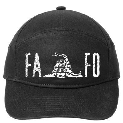 Fuck Around And Find Out Fafo F Around And Find Out 7-Panel Snapback Hat