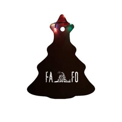 Fuck Around And Find Out Fafo F Around And Find Out Ceramic Tree Ornament