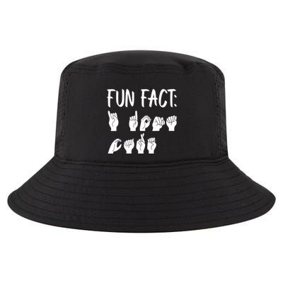 Funny ASL American Sign Language Fun Fact Cool Comfort Performance Bucket Hat