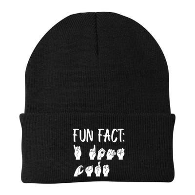 Funny ASL American Sign Language Fun Fact Beanie