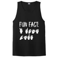 Funny ASL American Sign Language Fun Fact PosiCharge Competitor Tank