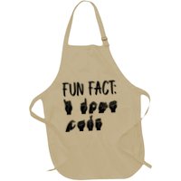 Funny ASL American Sign Language Fun Fact Apron