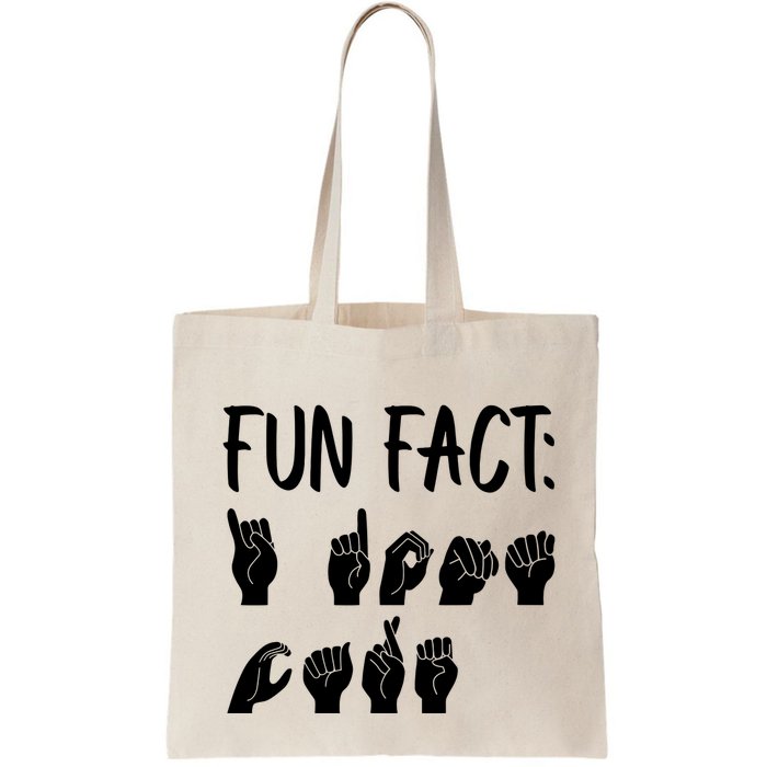 Funny ASL American Sign Language Fun Fact Bag