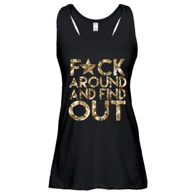 Fuck Around And Find Out FAFO F Around And Find Out Ladies Essential Flowy Tank