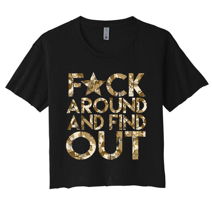 Fuck Around And Find Out FAFO F Around And Find Out Women's Crop Top Tee