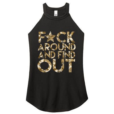 Fuck Around And Find Out FAFO F Around And Find Out Women’s Perfect Tri Rocker Tank