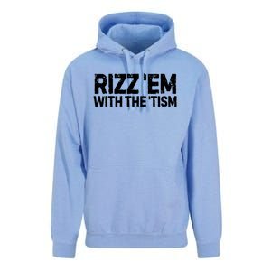 Funny Autism Autistic Funny Gift Rizz Em With The Tism Gift Unisex Surf Hoodie