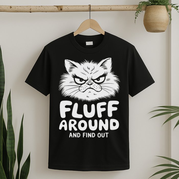Fluff Around And Find Out Cat T-Shirt