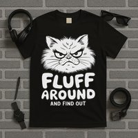 Fluff Around And Find Out Cat T-Shirt