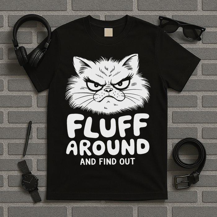 Fluff Around And Find Out Cat T-Shirt