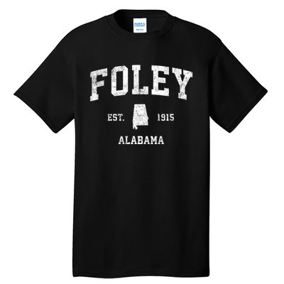 Foley Alabama Al Vintage Sports Design Established Tall T-Shirt