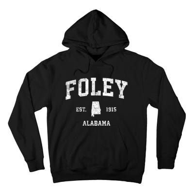 Foley Alabama Al Vintage Sports Design Established Tall Hoodie