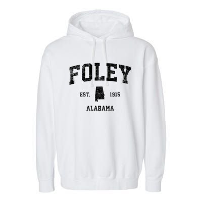 Foley Alabama Al Vintage Sports Design Established Garment-Dyed Fleece Hoodie