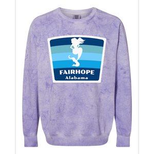 Fairhope Alabama Al Beach Mermaid Vacation Souvenir Colorblast Crewneck Sweatshirt