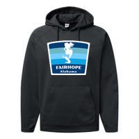 Fairhope Alabama Al Beach Mermaid Vacation Souvenir Performance Fleece Hoodie