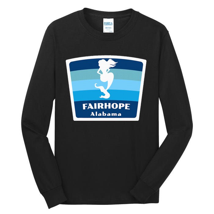 Fairhope Alabama Al Beach Mermaid Vacation Souvenir Tall Long Sleeve T-Shirt