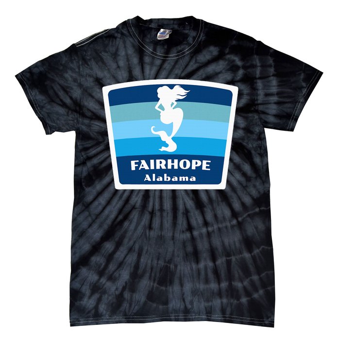 Fairhope Alabama Al Beach Mermaid Vacation Souvenir Tie-Dye T-Shirt