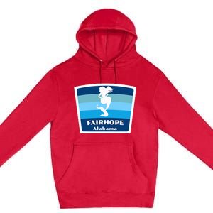 Fairhope Alabama Al Beach Mermaid Vacation Souvenir Premium Pullover Hoodie