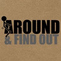 F Around And Find Out Funny Cotton Canvas Backpack