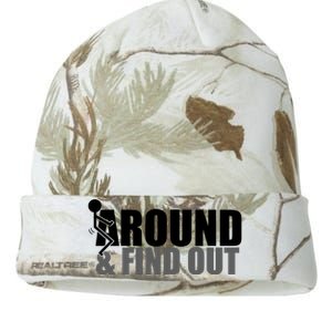 F Around And Find Out Funny Kati Licensed 12" Camo Beanie